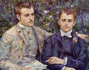 Pierre-Auguste Renoir Portrait of Charles and Georges Durand Ruel, oil painting on canvas